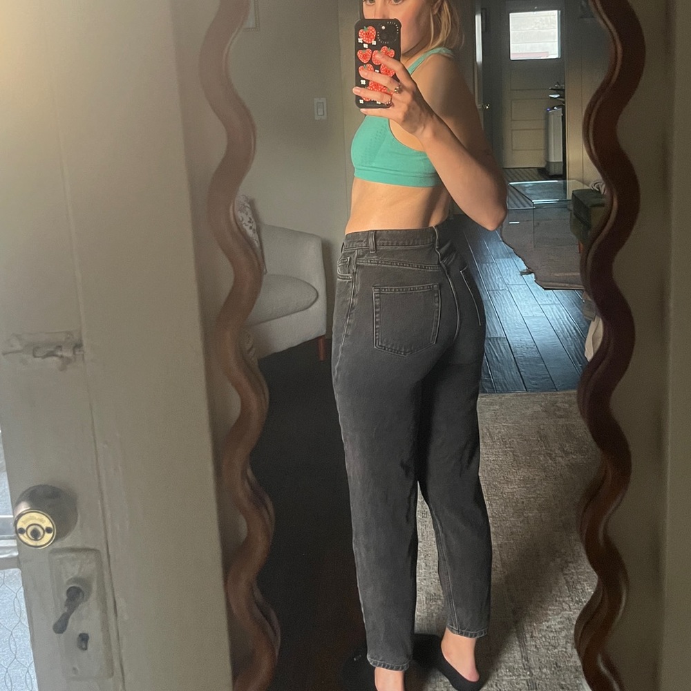 The Reformation black Kris Relaxed fit jeans
